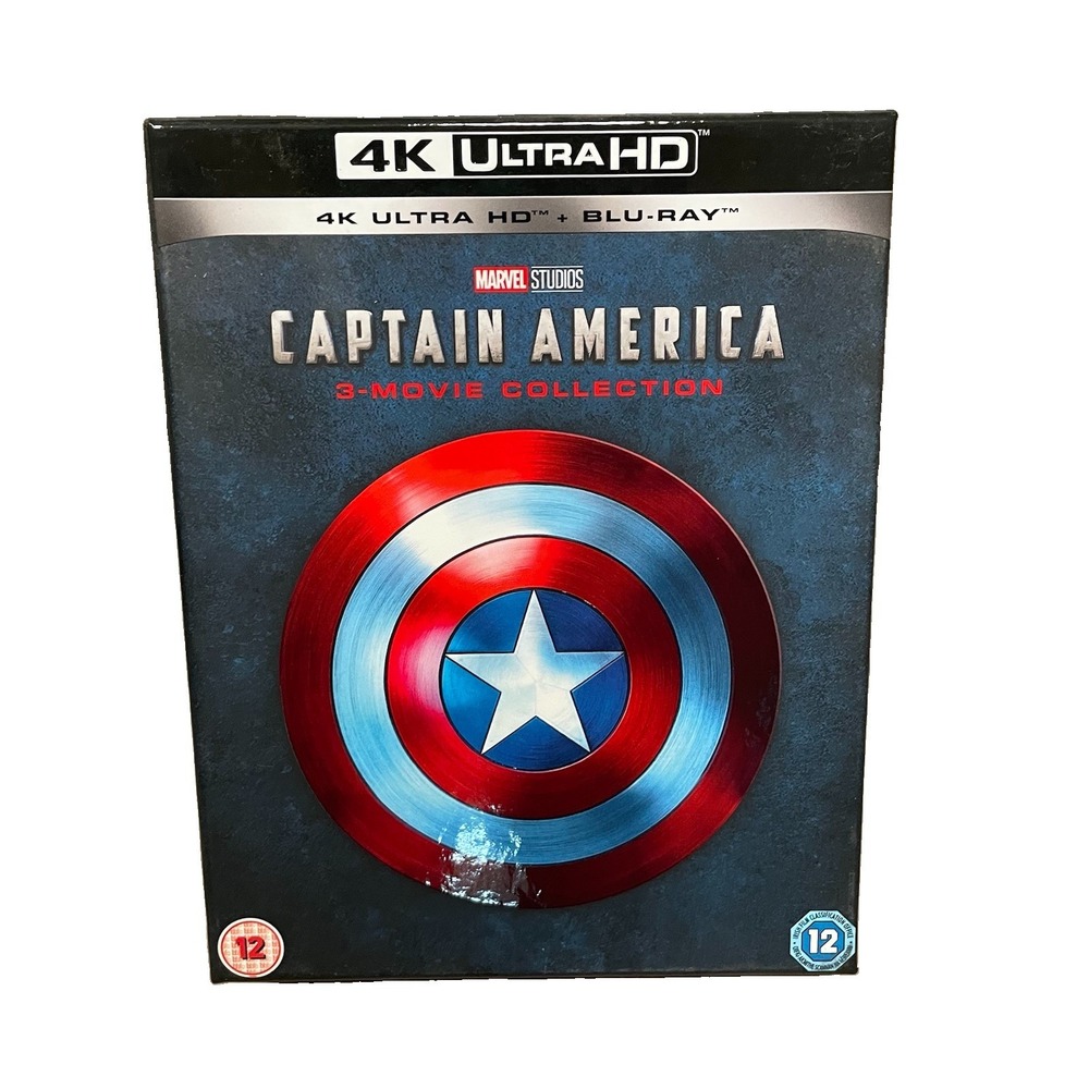 Captain America Trilogy 4K UHD Ultra High Definition Movies 1-3 6 Disc Set
